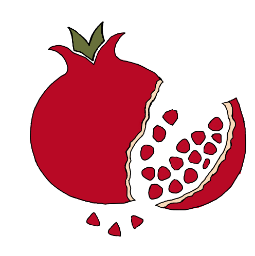 Kore Beliefs pomegranate mark